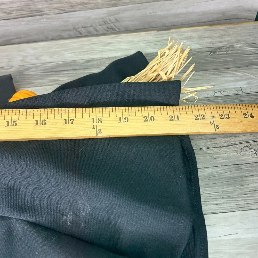 Vintage Witch Doll Handmade Rubber Face Halloween Decoration Folk Art Straw Body